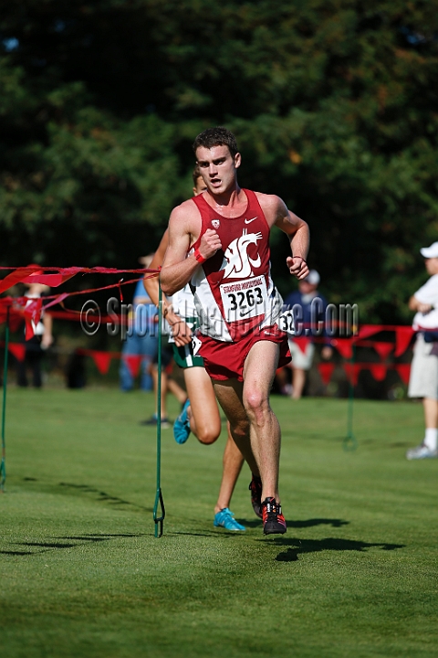 2014StanfordCollMen-148.JPG - College race at the 2014 Stanford Cross Country Invitational, September 27, Stanford Golf Course, Stanford, California.